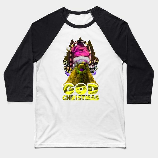 GOOD CHRISTMAS Baseball T-Shirt by RAINYDROP